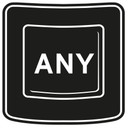 Sticker mural - Any Key