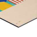 Wanddecoratie Strandhuisjes aan zee - Rivers - Alu-Dibond