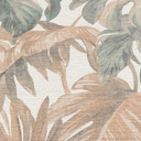 Non-woven tapet blad i beige blå greige tropisk modern med monstera look