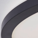Aufbaupaneel Claire, schwarz, Ø 42 cm, Innenleuchte, Neutralweiß
