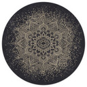 Elegancka fototapeta mandala w czerni i złocie - Bloomery Decor - Round - tapeta flizelinowa/tapeta 