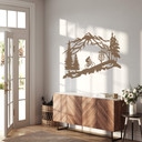 Wallsticker Mountainbike i bjergene