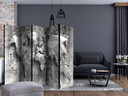 Rumdeler med skærm - Verdenskort: Origami , 5-delt - 225x172 cm
