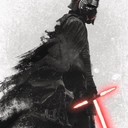 Vlies Fototapete - Star Wars Kylo Vader Shadow - 200 x 280 cm