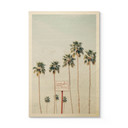 Plakat drewniany z palmami w Hotelu Aloha - Sisi & Seb