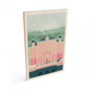 Plakat drewniany Grand Budapest Hotel - Lizde