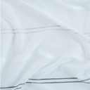 Homing Fertigschal mit verdeckten Schlaufen Linus weiß/grau -  2,45 x 1,4 m