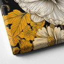 Kwiaty obraz na płótnie - Blossom splendour in ochre - Jaszke