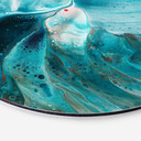 Tableau sur alu-Dibond rond Westum - Flying into the waves