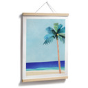 Poster Vakantiestrand met palmboom - Rivers