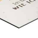Alu-Dibond Wandbild mit Sonne - Selbstliebe-Spruch 'Ich bin gut so wie ich bin' für Kinder