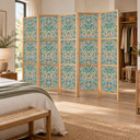 Japanischer Paravent, Raumteiler freistehend, Trennwand - Rich Pattern in Victorian Style