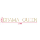 Drewniany napis Drama Queen - topola