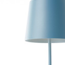 Tischleuchte Cosy, blau, 10 x 37 cm, Metall Tischleuchte Outdoor
