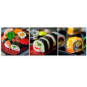 3 stykke lærredstryk, sushimad