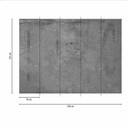GreyWall2 tapet i betonlook i gråsort - non-woven Designwalls 2 - 2,55 x 3,5 m