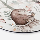 Tableau en alu-Dibond Kvilis - Amis des animaux - Rond