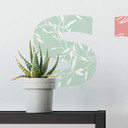 Wallsticker - Alfabet, blomstermønster