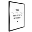 Poster Weil wir zusammen gehören