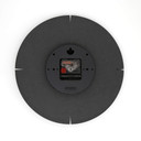 MDF Wanduhr schwarz lautlos - Rund Ø30 cm