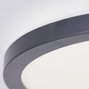 Aufbaupaneel Claire, schwarz, Ø 29,4 cm, Innenleuchte, Neutralweiß