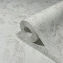 non-woven tapet hvid beige ornamental til stue soveværelse kontor marburg tapet