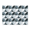 Naklejki na płytki Abstract Flower Pattern - niebieskie - zestaw 12 sztuk