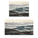 Papier Peint Photo Roerich Light - Paysage Montagneux Brumeux - Sir Edward x Grigory Gladarev