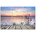 3 stykke lærredsprint, Jetty Beach Sunset