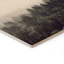 Plakat drewniany Mgła w lesie 02