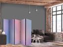 Paravent, Raumteiler freistehend, Trennwand - Rainbow Gradient: Delicate Multicolored