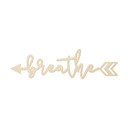 Drewniane litery topola - strzałka Breathe