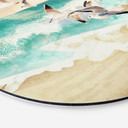 Dibond vægdekoration Måger på stranden - SpaceFrog Designs – print på aluminium (Alu-Dibond)