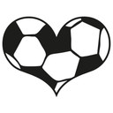 Sticker mural - Coeur Football