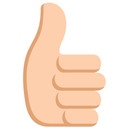 Muursticker Emoji Thumbs up