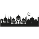 Sticker mural - Skyline islamique