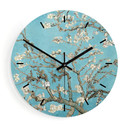 Wanduhr aus Glas - van Gogh - Mandelblüte Ø30 cm