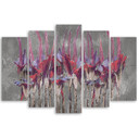 Lærred print 5 dele, planter blomster Simnitło
