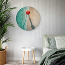 Tableau sur alu-Dibond rond Ambra - Au bord de la mer