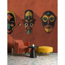 Fotomural Paredes de Patel 3 Zulu 2 rojo, amarillo, negro, naranja