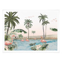 Plakat Kikki Belle - Flamingo Oasis