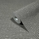 Non-woven tapet med vævet træ-look grå tekstil-look