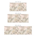 Stænkplade til køkken med tropiske blade i pastelfarvet jungle - Bloomery Decor