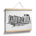 Plakat Amsterdam - Czarno-biały - Pokochaj swoje miasto