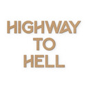 Litery drewniane Highway to Hell - MDF Natur