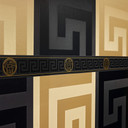Versace Tapetbanner Græsk, sort