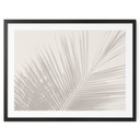 Minimalistyczny Plakat - liście palmy w lnianym stylu - Bloomery Decor