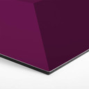 3D Hexagon Alu-Dibond - Mørk magenta