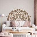 Wallsticker Halvt mandala-ornament - boho
