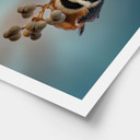 Poster Kleiner Vogel am Ast - Jacob Xu - 24x30 cm